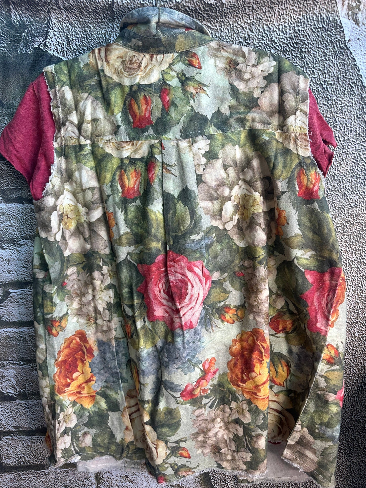 A Rare Bird Shop - Light Floral Flannel Vest
