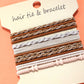 JOSSLYN by wall to wall - BOHO DUAL FUNCTION KNOT BRACELET HAIR TIES | 40BH103: Pastel