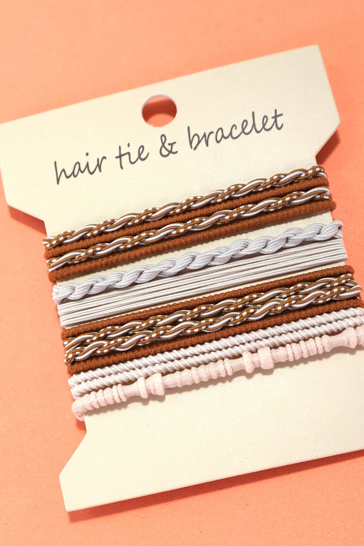 JOSSLYN by wall to wall - BOHO DUAL FUNCTION KNOT BRACELET HAIR TIES | 40BH103: Pastel