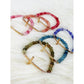 Love and Repeat - Gold Cross Multi Tone Beaded Stretch Bracelet: MIX COLOR / ONE(12)
