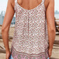 fashionworks - Fashion-W Bohemian Floral Pleated U Neck Vest: As shown / Missy / L