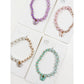 Love and Repeat - Butterfly Pendant Mix Bead Bracelet: MIX COLOR / ONE(12)