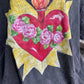 A Rare Bird Shop - Blazing Heart 3/4 Sleeve shirt: Sm