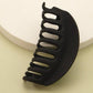 JOSSLYN by wall to wall - MATTE OVER SIZED HALF MOON HAIR CLAW CLIPS | 40H436: HOT PINK