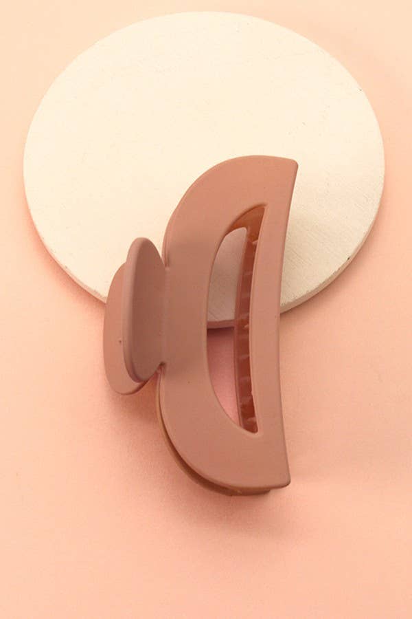 JOSSLYN by wall to wall - MATTE LARGE HALF MOON HAIR CLAW CLIP | 40H409: SODALITE BLUE