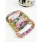 Love and Repeat - Elegant Style Bead and Stone Stretch Bracelet: MIX COLOR / ONE(12)