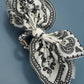 JOSSLYN by wall to wall - PAISLEY BOHO VINTAGE HAIR CLAW CLIPS | 40H913: Black