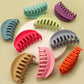 JOSSLYN by wall to wall - MATTE OVER SIZED HALF MOON HAIR CLAW CLIPS | 40H436: HOT PINK