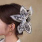 JOSSLYN by wall to wall - PAISLEY BOHO VINTAGE HAIR CLAW CLIPS | 40H913: Black