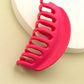JOSSLYN by wall to wall - MATTE OVER SIZED HALF MOON HAIR CLAW CLIPS | 40H436: HOT PINK