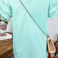 fashionworks - Fashion-W Layered Ric Rac Cap Sleeve Filled Neck Blouse: Pink / Missy / L