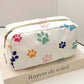 42POPS - ',_.SI-26465 Pattern Design Travel Cosmetic Makeup Bag: BLACK FLOWER-169439 / OS