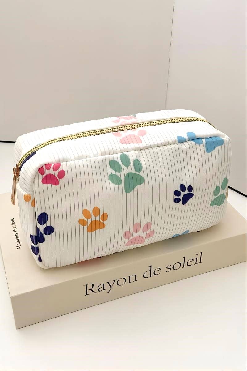 42POPS - ',_.SI-26465 Pattern Design Travel Cosmetic Makeup Bag: BLACK FLOWER-169439 / OS