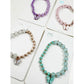 Love and Repeat - Butterfly Pendant Mix Bead Bracelet: MIX COLOR / ONE(12)