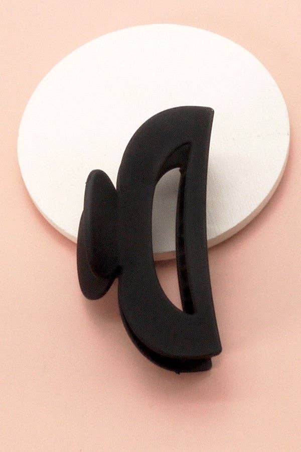 JOSSLYN by wall to wall - MATTE LARGE HALF MOON HAIR CLAW CLIP | 40H409: SODALITE BLUE