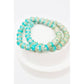 Love and Repeat - Marbled Beaded Stretch Glass Bracelets: MIX COLOR / ONE