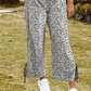 fashionworks - Fashion-W Leopard High Waist Side Bow Straight Leg: As Shown / Missy / S