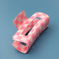 JOSSLYN by wall to wall - JUMBO RESIN CHECKER HAIR CLAW CLIPS 4inch | 40H664: Blue