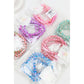 Love and Repeat - Marbled Beaded Stretch Glass Bracelets: MIX COLOR / ONE