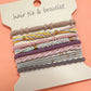 JOSSLYN by wall to wall - BOHO DUAL FUNCTION KNOT BRACELET HAIR TIES | 40BH103: Pastel