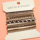 JOSSLYN by wall to wall - BOHO DUAL FUNCTION KNOT BRACELET HAIR TIES | 40BH103: Pastel