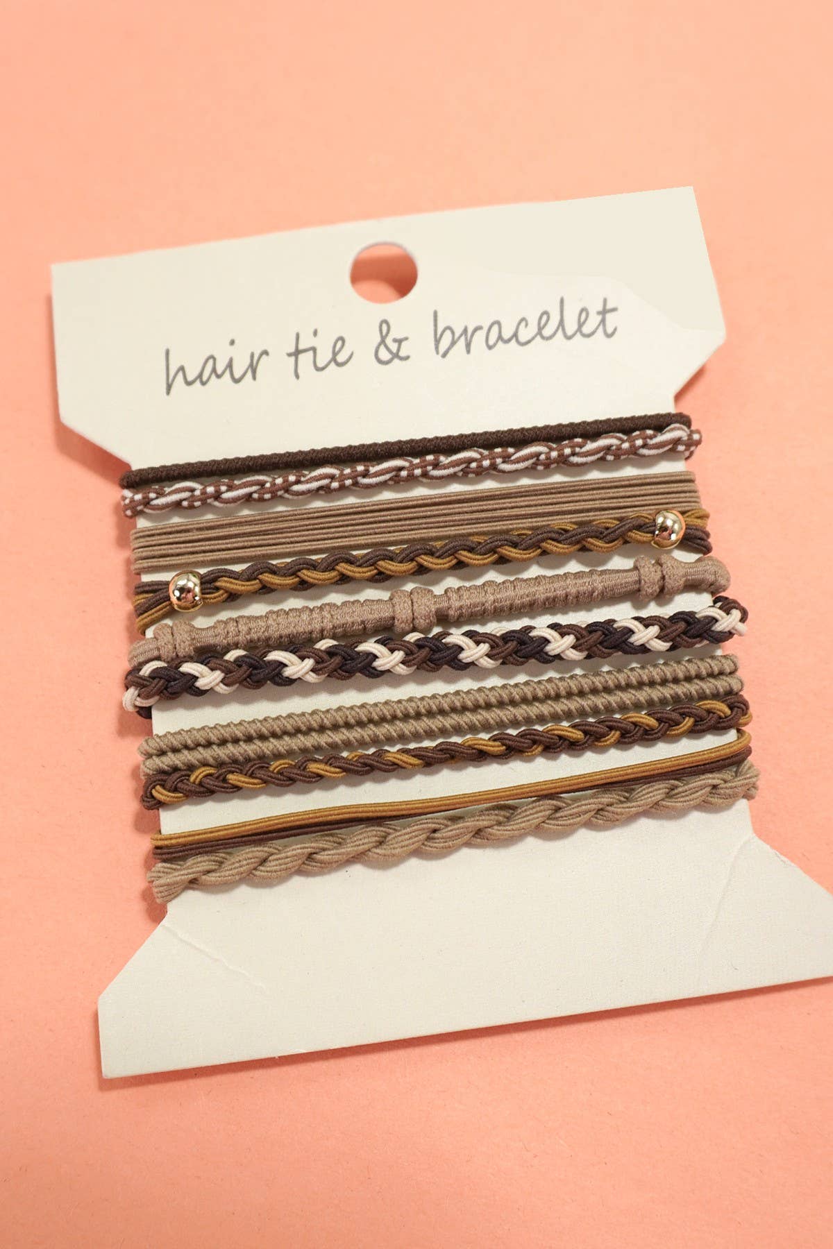 JOSSLYN by wall to wall - BOHO DUAL FUNCTION KNOT BRACELET HAIR TIES | 40BH103: Pastel