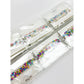 Love and Repeat - BELIEVE and BLESSED layered Stretch Bracelets: MIX COLOR / ONE(12)