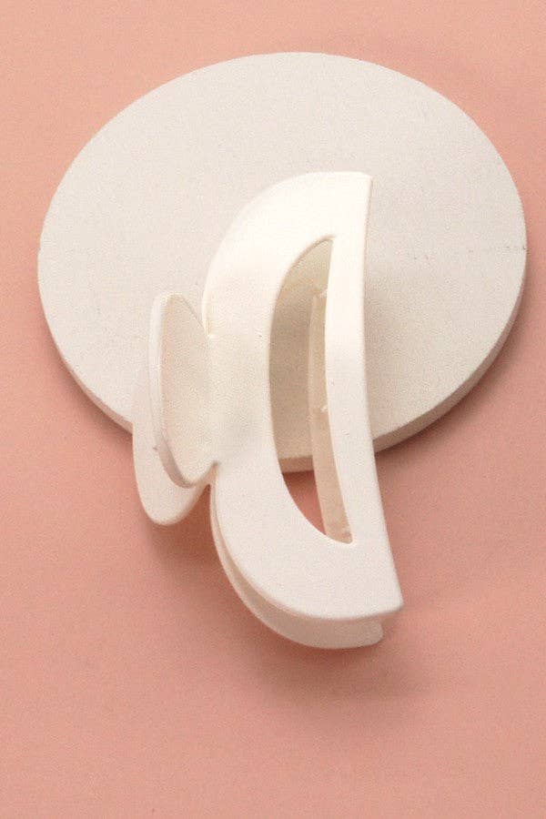 JOSSLYN by wall to wall - MATTE LARGE HALF MOON HAIR CLAW CLIP | 40H409: SODALITE BLUE