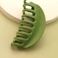 JOSSLYN by wall to wall - MATTE OVER SIZED HALF MOON HAIR CLAW CLIPS | 40H436: HOT PINK