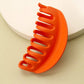 JOSSLYN by wall to wall - MATTE OVER SIZED HALF MOON HAIR CLAW CLIPS | 40H436: HOT PINK