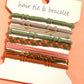 JOSSLYN by wall to wall - BOHO DUAL FUNCTION KNOT BRACELET HAIR TIES | 40BH103: Pastel