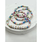 Love and Repeat - BELIEVE and BLESSED layered Stretch Bracelets: MIX COLOR / ONE(12)