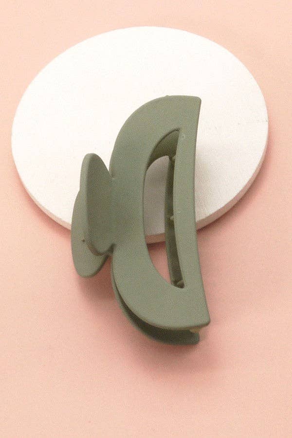 JOSSLYN by wall to wall - MATTE LARGE HALF MOON HAIR CLAW CLIP | 40H409: SODALITE BLUE