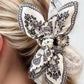 JOSSLYN by wall to wall - PAISLEY BOHO VINTAGE HAIR CLAW CLIPS | 40H913: Black