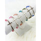 Love and Repeat - Gold Cross Multi Tone Beaded Stretch Bracelet: MIX COLOR / ONE(12)