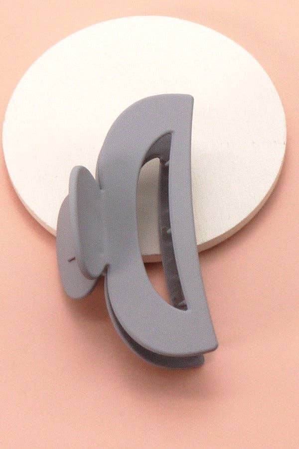 JOSSLYN by wall to wall - MATTE LARGE HALF MOON HAIR CLAW CLIP | 40H409: SODALITE BLUE