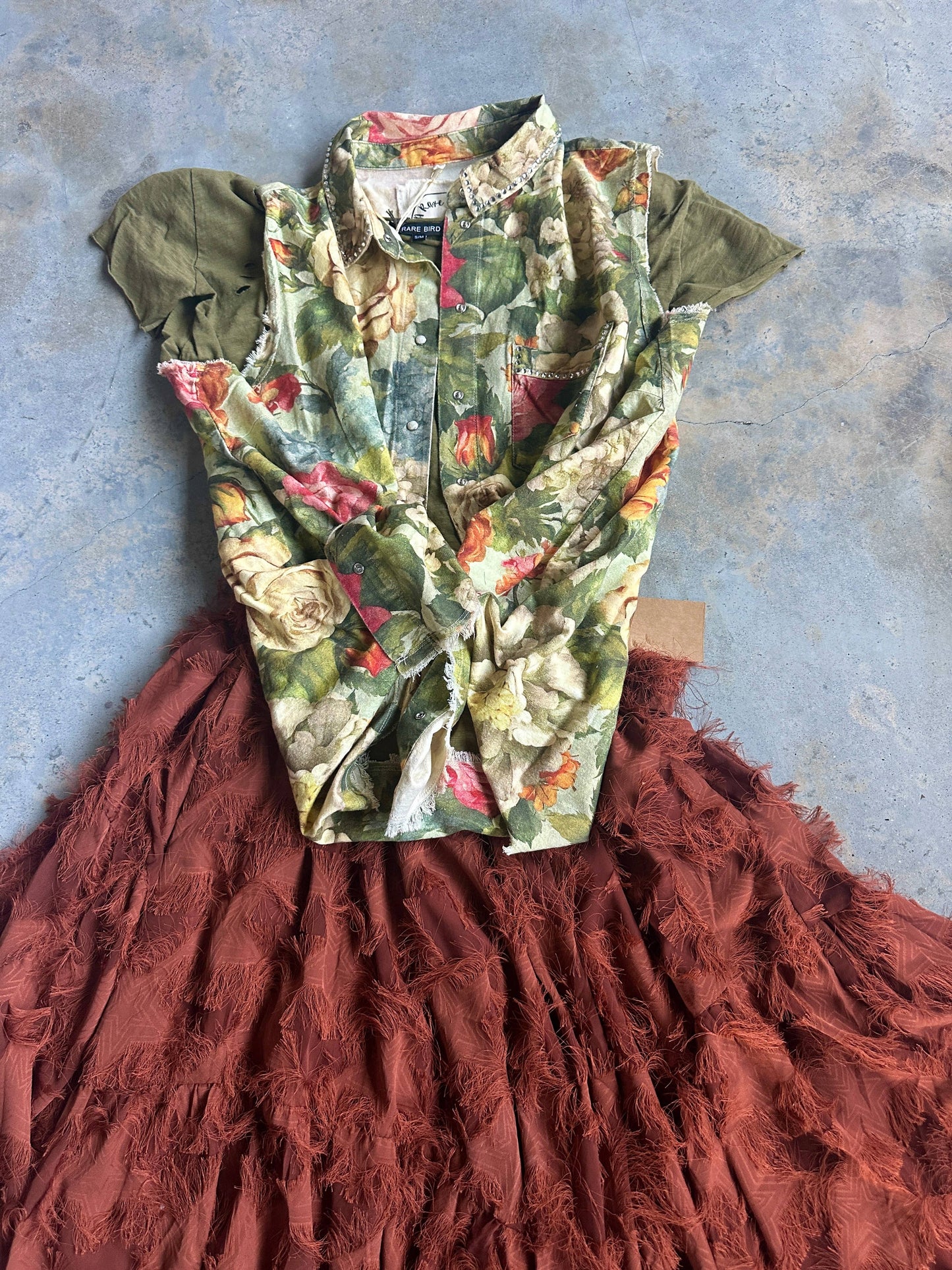 A Rare Bird Shop - Light Floral Flannel Vest