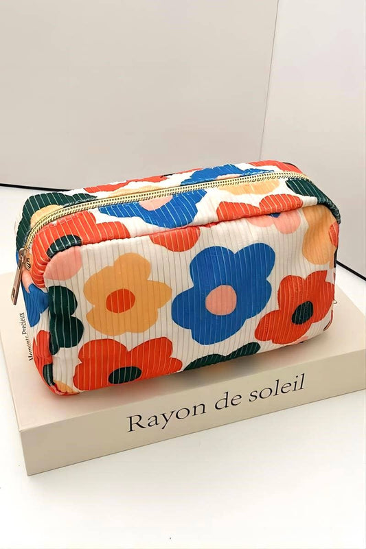 42POPS - ',_.SI-26465 Pattern Design Travel Cosmetic Makeup Bag: FLOWER-169438 / OS