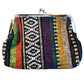 Cap Zone - Baja Tribal Woven Kiss-Lock Closure Coin Purse Bag